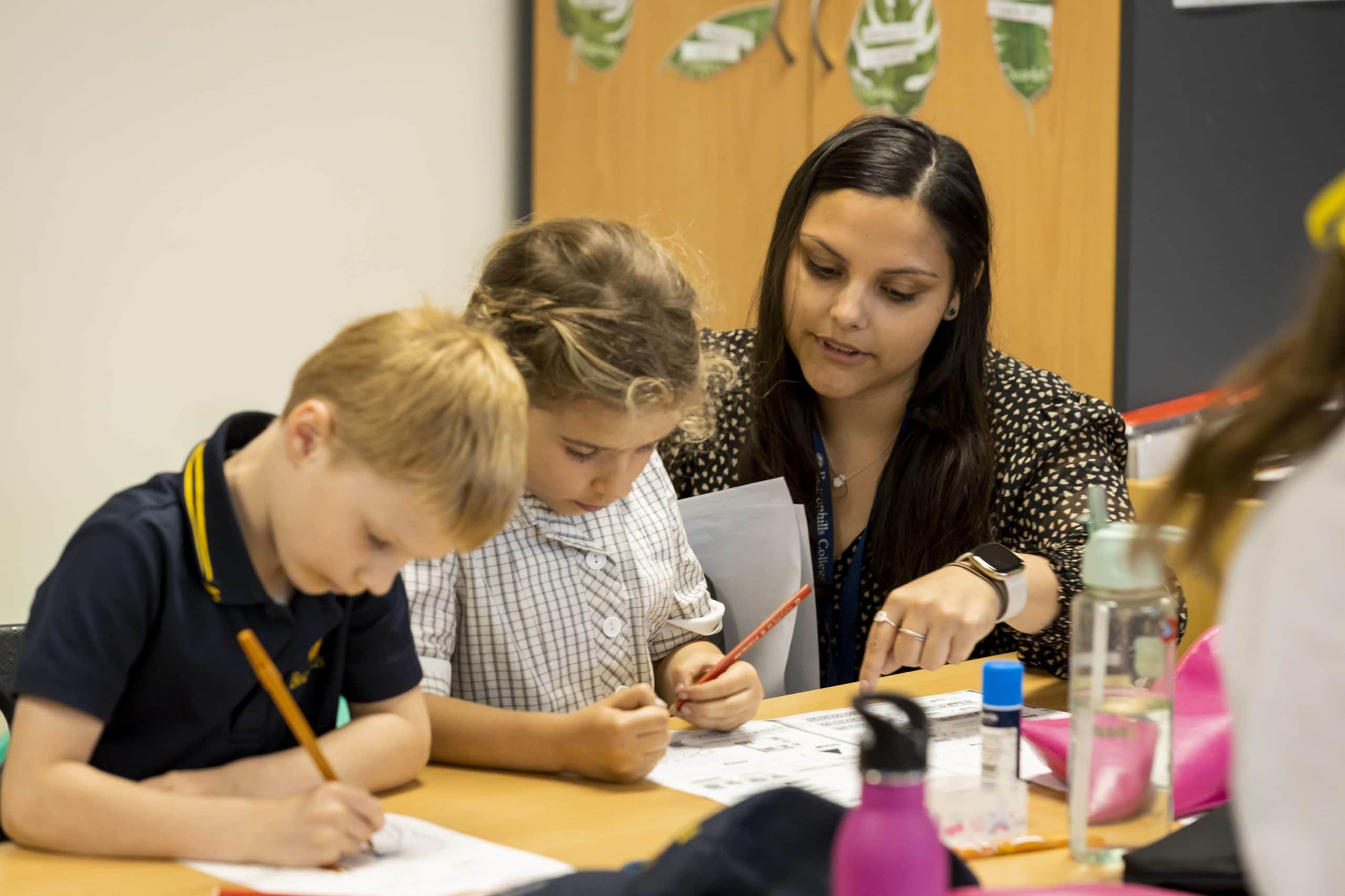 Teacher with students at Beaconhills College