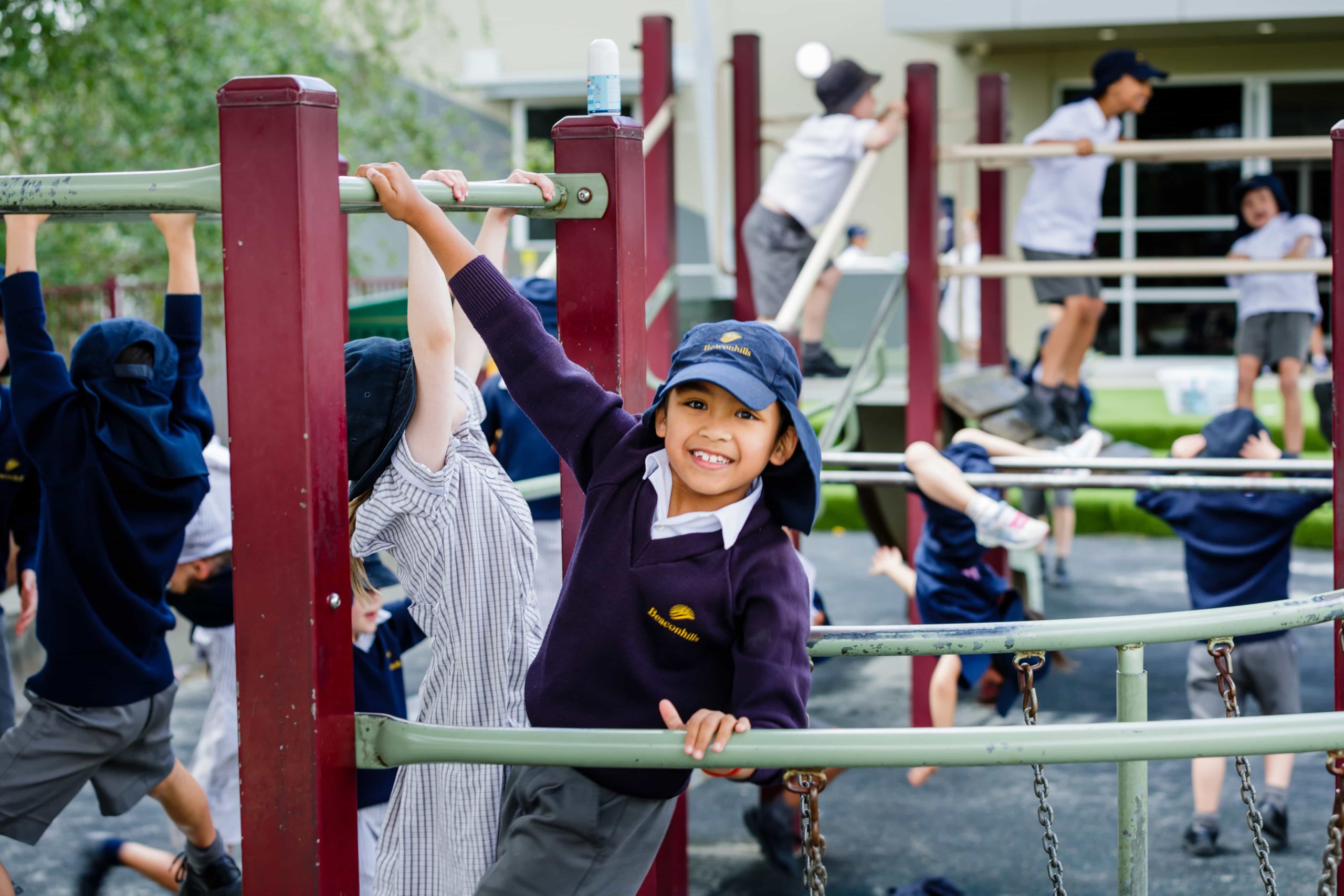 Beaconhills students playing in the playground