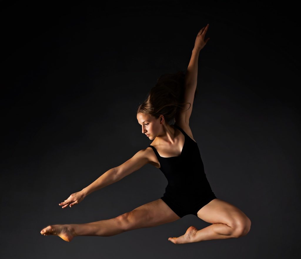 Dancer Ruby Thornton-Mackay leaping