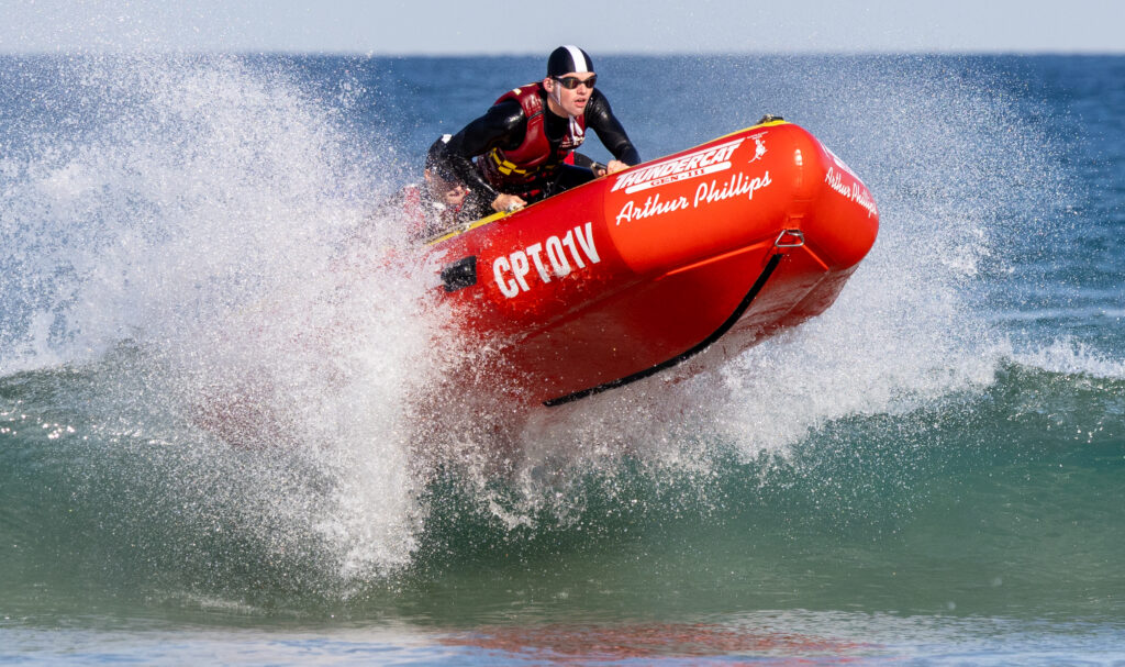 Terry Prendergast at Sharkskin Australian Inflatable Rescue Boat (IRB) Championships, NSW.